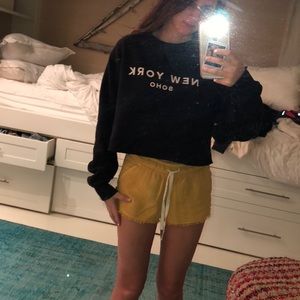 NY SOHO Cropped crew neck sweatshirt